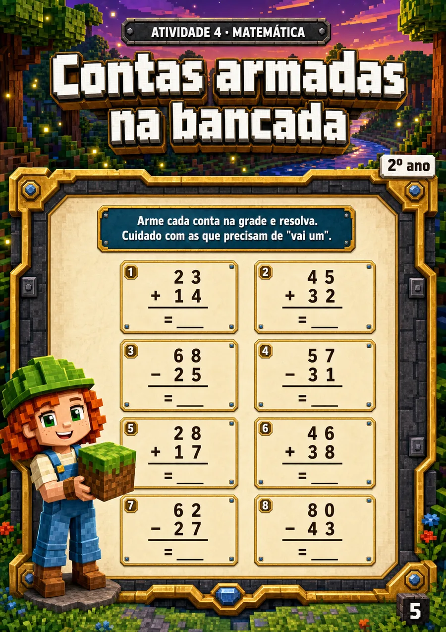 Página de atividade: Medidas e proporção